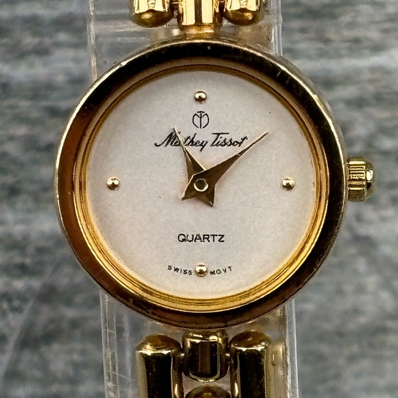 VTG Mathey Tissot Quartz Swiss One Jewel Harley Ronda SA Gold Watch Hong Kong - Picture 3 of 16